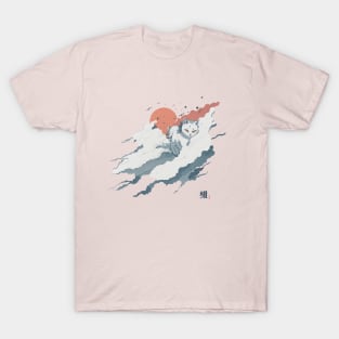 The white cat on top of the clouds 2 T-Shirt